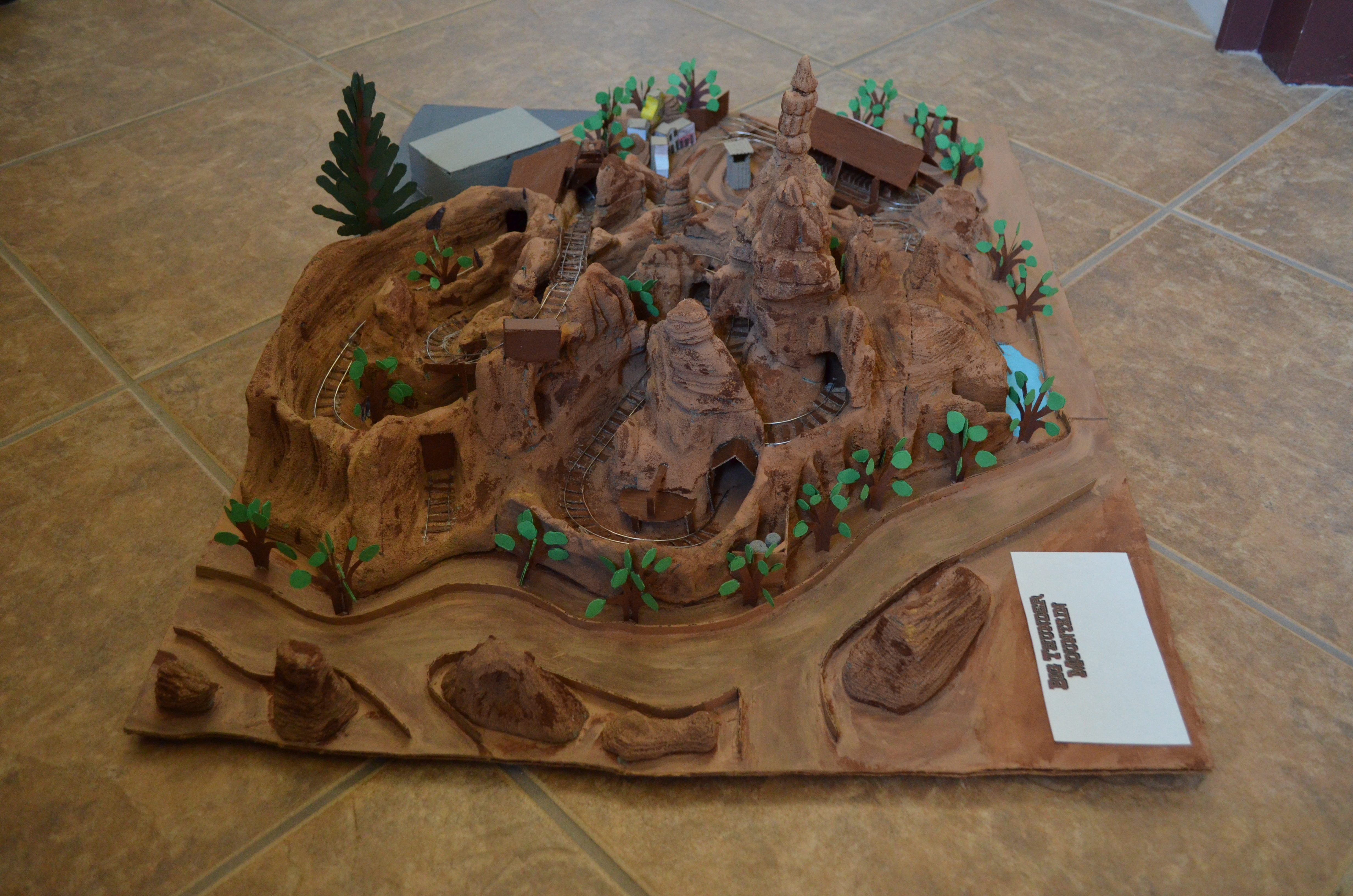 mountain clay model